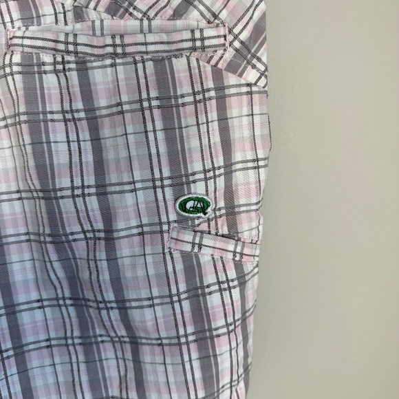 Quagmire Golf Men's Plaid Chino Golf Shorts‎ Pink/Gray 34 Preppy Country Club - Picture 7 of 16